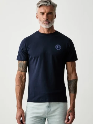 Hackett London T-shirt męski bawełniany granatowy
