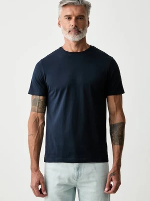 Hackett London T-shirt męski bawełniany granatowy
