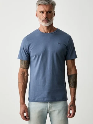 Hackett London T-shirt męski bawełniany niebieski