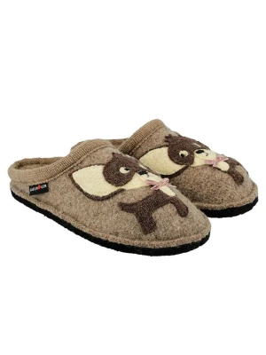 HAFLINGER Kapcie w kolorze jasnobrązowym rozmiar: 38