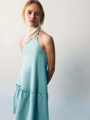 Haftowana chusta z koralikami kremowy / écru - Dzieci - Rozmiar uniwersalny - MANGO KIDS