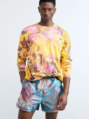 Haftowana koszulka z nadrukiem Desigual