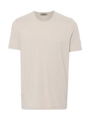 Haftowany bawełniany T-shirt Corneliani