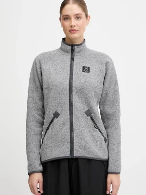 Haglöfs bluza outdoorowa Risberg damska kolor szary gładka 607384
