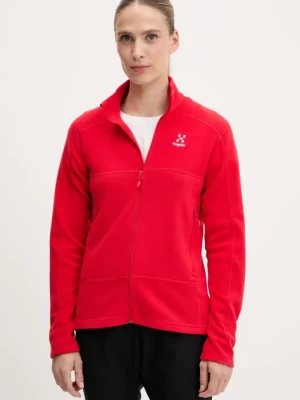 Haglöfs bluza sportowa Buteo kolor czerwony gładka 605074