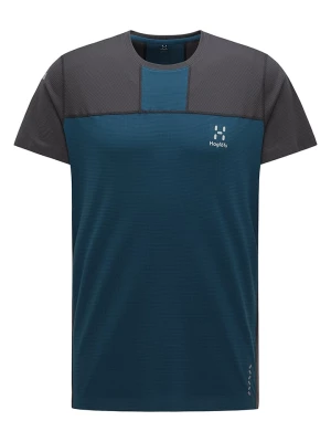 Haglöfs Koszulka funkcyjna "L.I.M Strive" w kolorze niebiesko-antracytowym rozmiar: L