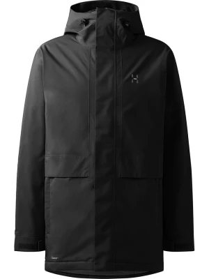 Haglöfs Parka funkcyjna "Salix Proof Mimic II" w kolorze czarnym rozmiar: S