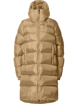 Haglöfs Płaszcz pikowany "Long Mimic III" w kolorze karmelowym rozmiar: M