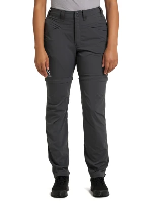 Haglöfs Spodnie funkcyjne Zipp-Off "Lite Standard" w kolorze antracytowym rozmiar: 38