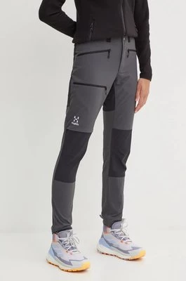 Haglöfs spodnie outdoorowe Mid Slim kolor szary 607252