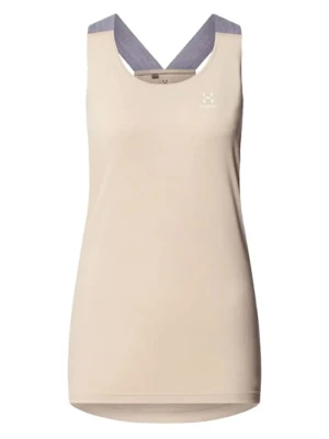 Haglöfs Top funkcyjny "Ridge" w kolorze beżowo-szarym rozmiar: XS