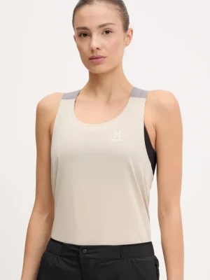 Haglöfs top sportowy Ridge damski kolor beżowy 606596