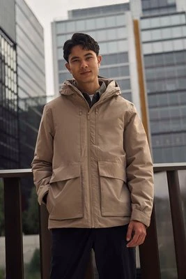 Hague męska kurtka ocieplana - Beige Animal