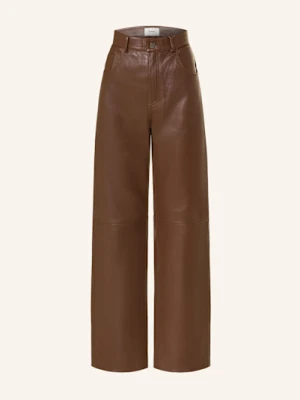 Haikure Spodnie Skórzane Bonnie braun