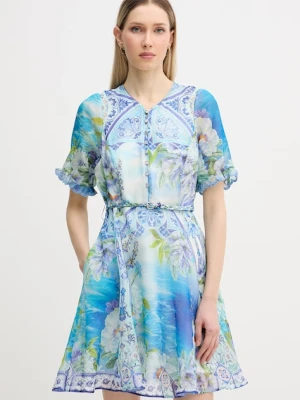Hale Bob sukienka z jedwabiem Cyrilla
