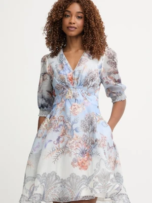 Hale Bob sukienka z jedwabiem Kaeli