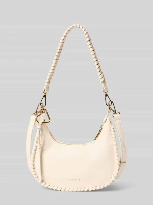 Half Moon Bag z detal z logo model 'LILJENDAL' Seidenfelt Beżowy