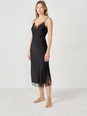 Halka nocna satynowa z detalami koronkowymi Etam