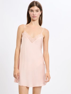 Zdjęcie produktu Halka nocna satynowa z detalami koronkowymi Etam