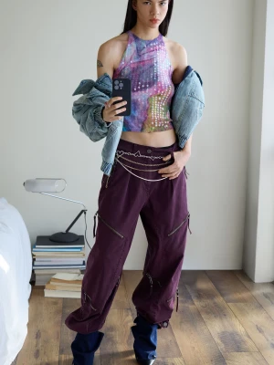 Halter top z cekinami Desigual