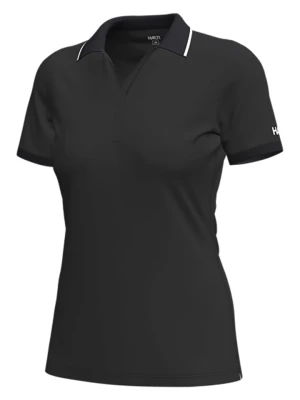 Halti Funkcyjna koszulka polo "Swingi" w kolorze czarnym rozmiar: 38