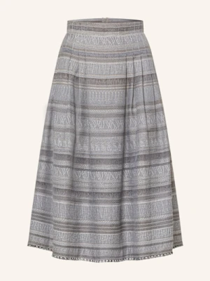 Hammerschmid Spódnica Do Stroju Ludowego Z Żakardu Lindau Z Plisami grau
