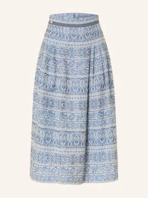 Hammerschmid Spódnica Plisowana Lindau Z Żakardu blau