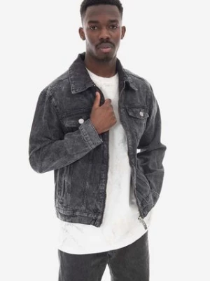 Han Kjøbenhavn kurtka jeansowa Zip Denim Jacket męska kolor czarny przejściowa M.132523-BLACK