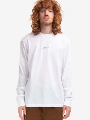 Han Kjøbenhavn longsleeve bawełniany Casual Tee Long Sleeve kolor biały gładki M.132072-WHITE