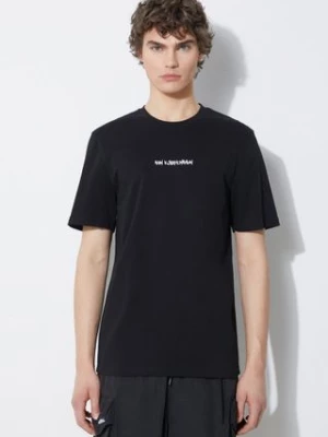 Han Kjøbenhavn t-shirt bawełniany Graphic Font męski kolor czarny z nadrukiem M-133614