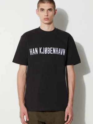 Han Kjøbenhavn t-shirt bawełniany kolor czarny z aplikacją