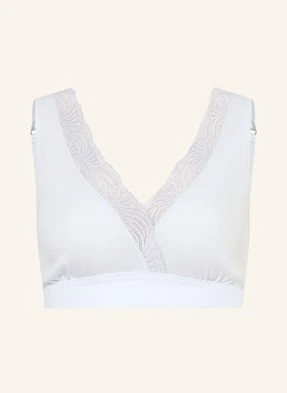 Hanro Biustonosz Bez Fiszbin Cotton Delight blau