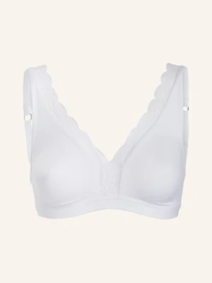Hanro Biustonosz Trójkątny Cotton Lace weiss