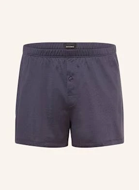 Hanro Bokserki Cotton Sporty blau