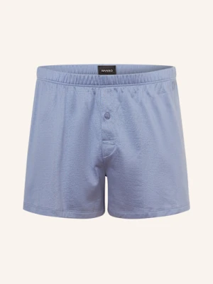 Hanro Bokserki Cotton Sporty blau