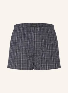 Hanro Bokserki Tkane Fancy Woven blau