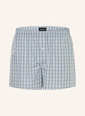 Hanro Bokserki Tkane Fancy Woven blau