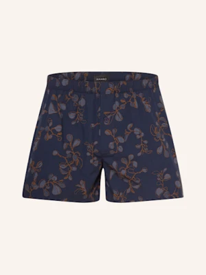 Hanro Bokserki Tkane Fancy Woven blau