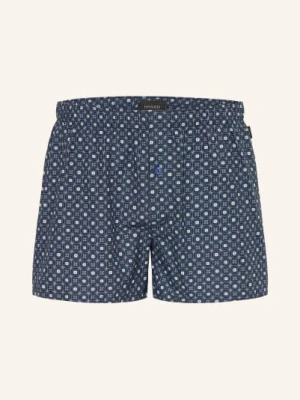 Hanro Bokserki Tkane Fancy Woven blau