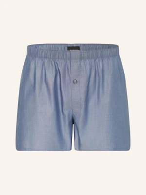 Hanro Bokserki Tkane Fancy Woven blau