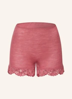 Hanro Figi Panty Z Wysokim Stanem Woolen Lace Z Wełny Merino Z Dodatkiem Jedwabiu rosa