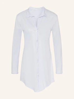 Hanro Koszula Nocna Cotton Deluxe blau
