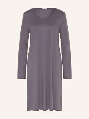 Hanro Koszula Nocna Cotton Silk grau CZIEMNOSZARY