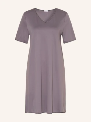 Hanro Koszula Nocna Cotton Silk grau CZIEMNOSZARY