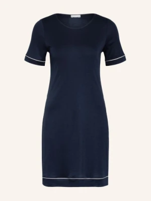 Hanro Koszula Nocna Natural Comfort blau