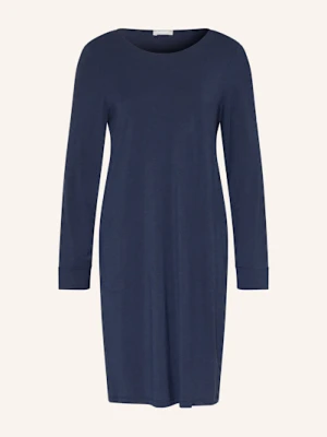 Hanro Koszula Nocna Natural Elegance blau