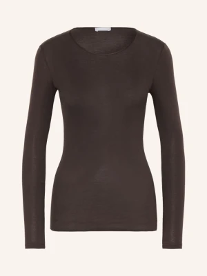 Hanro Koszulka Od Piżamy Cotton Seamless braun CIEMNOBRĄZOWY