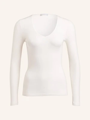 Hanro Koszulka Z Długim Rękawem Woolen Silk Z Wełny Merino Z Dodatkiem Jedwabiu beige