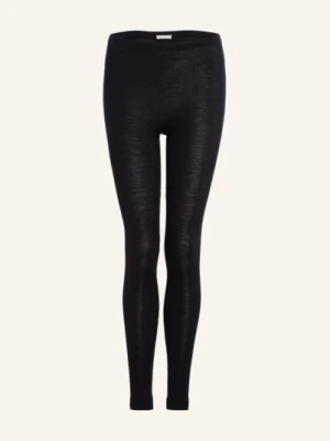 Hanro Legginsy Rekreacyjne Woolen Silk Z Wełny Merino Z Dodatkiem Jedwabiu schwarz