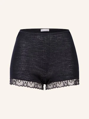 Hanro Majtki Woolen Lace Z Wełny Merino Z Koronką schwarz